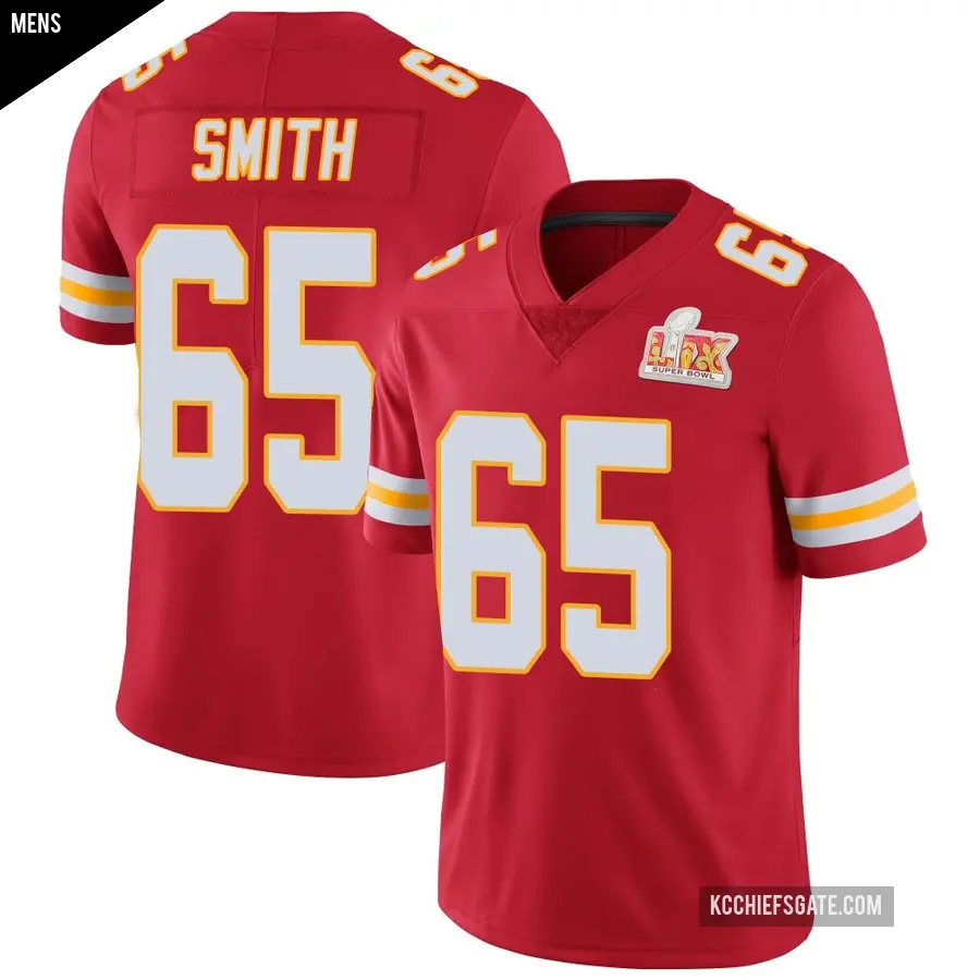 Kansas City Chiefs ユニフォーム 【Mサイズ】 Men's Kansas City Chiefs ＃65 Trey Smith Red Limited Team Color