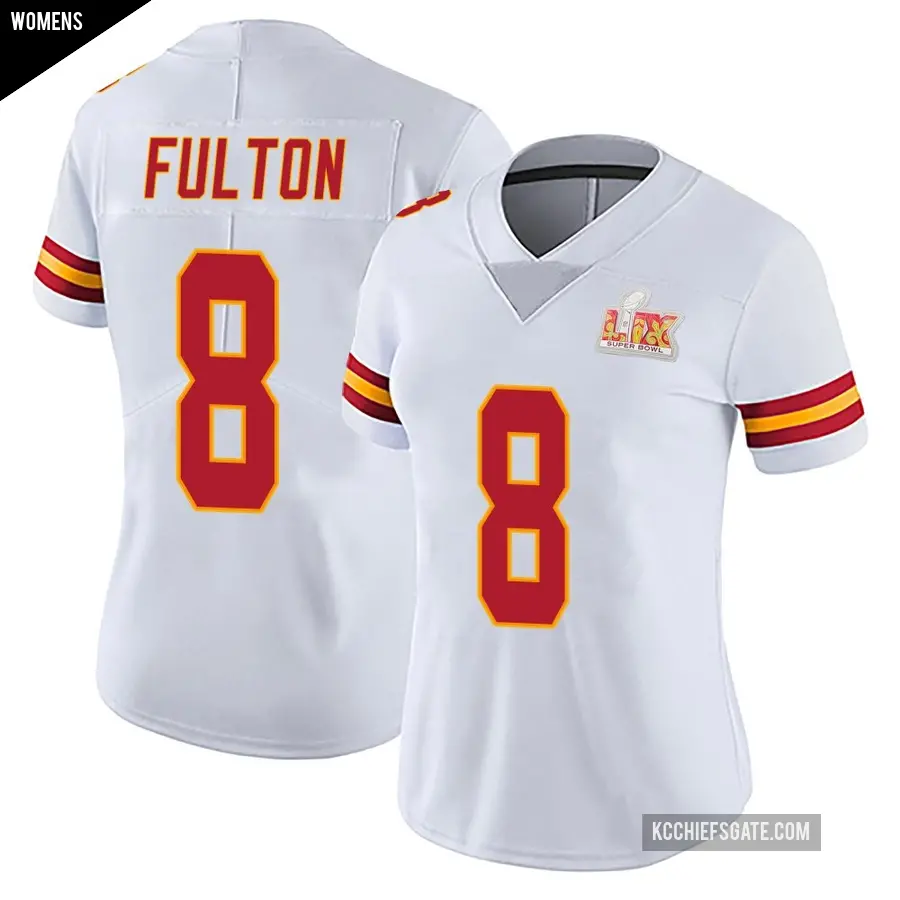Women's Kansas City Chiefs ＃0 Kristian Fulton White Limited