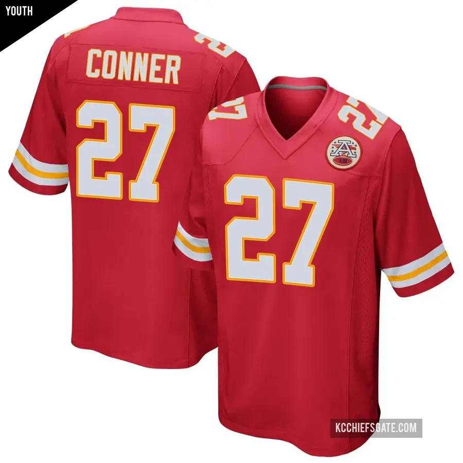 Youth Kansas City Chiefs ＃27 Chamarri Conner Red Game Team Color Jersey